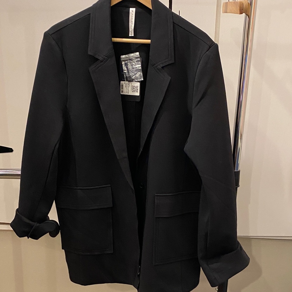 Fabletics Black Oversized Blazer
